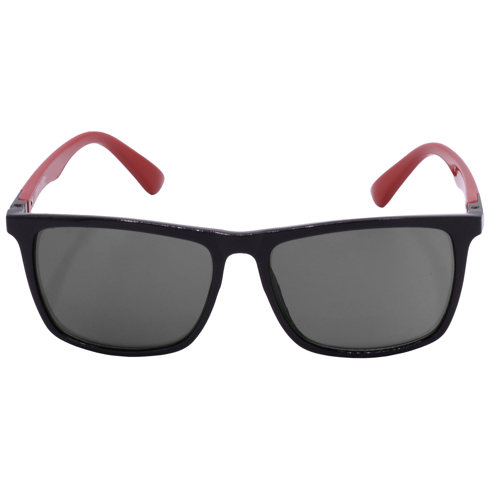 Hrinkar UV Protection Stylish Grey Rectangular Sunglasses For Men & Women - HRS-BT-03-BK-RD-BK - Image 2