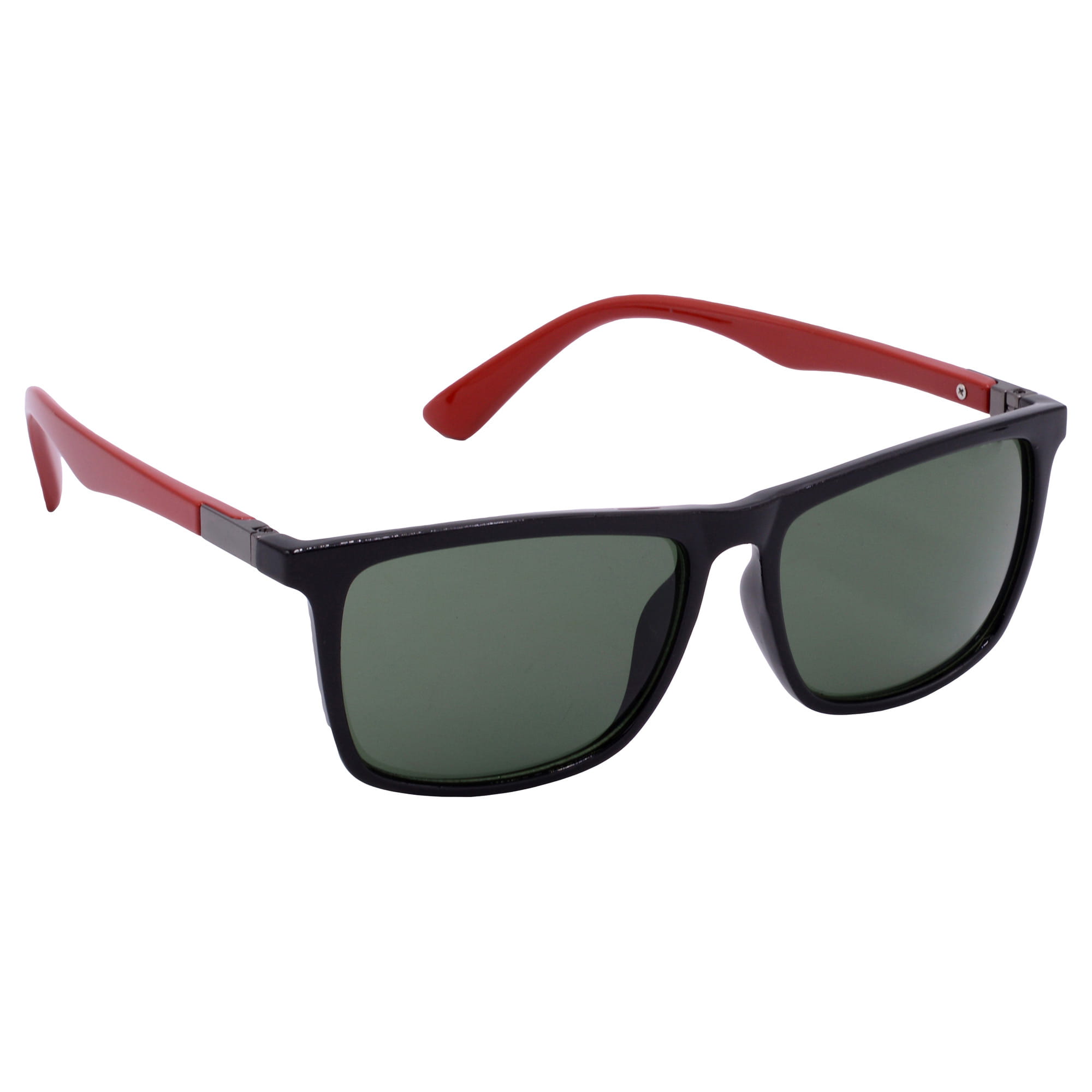 Hrinkar UV Protection Modish Green Rectangular Goggles For Men & Women - HRS-BT-03-BK-RD-GRN