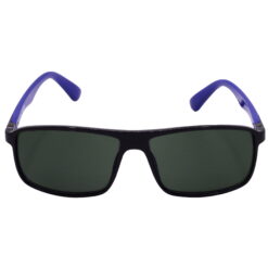 Hrinkar UV Protection Stylish Green Rectangular Shades For Men & Women - HRS-BT-04-BK-BU-GRN - Image 2