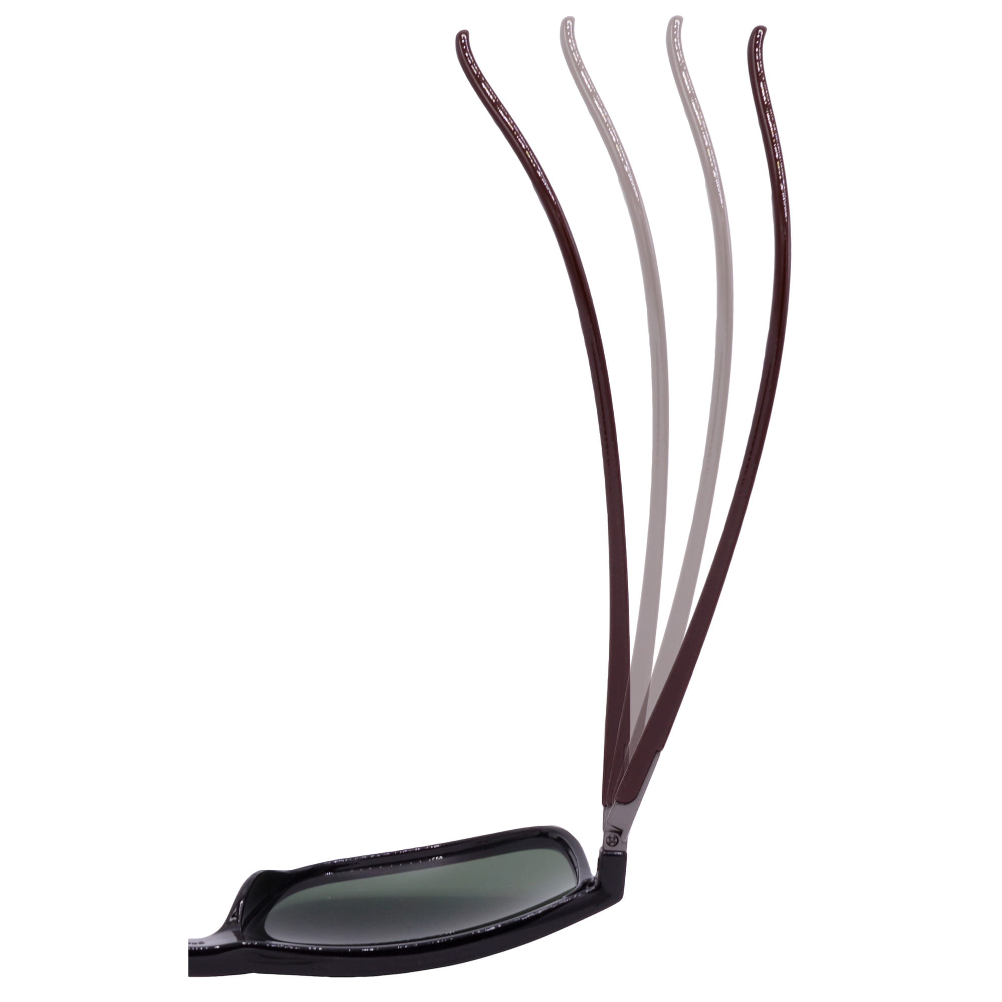 Hrinkar UV Protection Modish Grey Rectangular Sunglasses For Men & Women - HRS-BT-04-BK-BWN-BK - Image 4