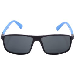 Hrinkar UV Protection Trendy Grey Rectangular Shades For Men & Women - HRS-BT-04-BK-LBU-BK - Image 2