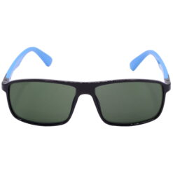 Hrinkar UV Protection Classy Green Rectangular Sunglasses For Men & Women - HRS-BT-04-BK-LBU-GRN - Image 2