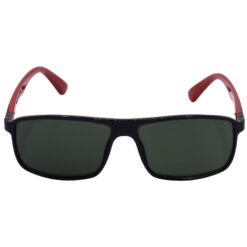 Hrinkar UV Protection Modish Green Rectangular Shades For Men & Women - HRS-BT-04-BK-RD-GRN - Image 2