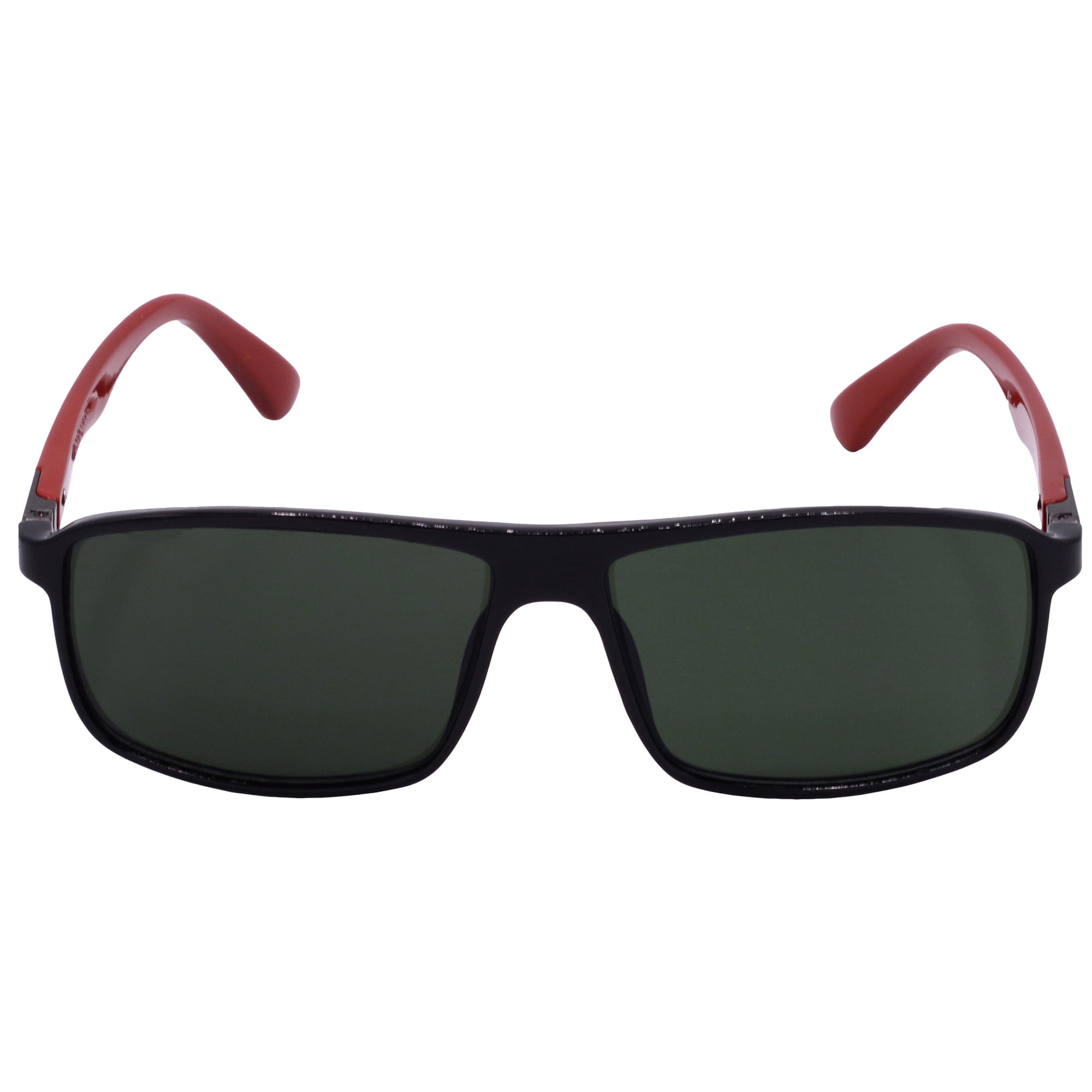Hrinkar UV Protection Modish Green Rectangular Shades For Men & Women - HRS-BT-04-BK-RD-GRN - Image 2