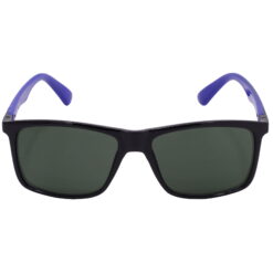 Hrinkar UV Protection Stylish Green Rectangular Sunglasses For Men & Women - HRS-BT-05-BK-BU-GRN - Image 2
