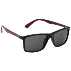 Hrinkar UV Protection Modish Grey Rectangular Goggles For Men & Women - HRS-BT-05-BK-BWN-BK