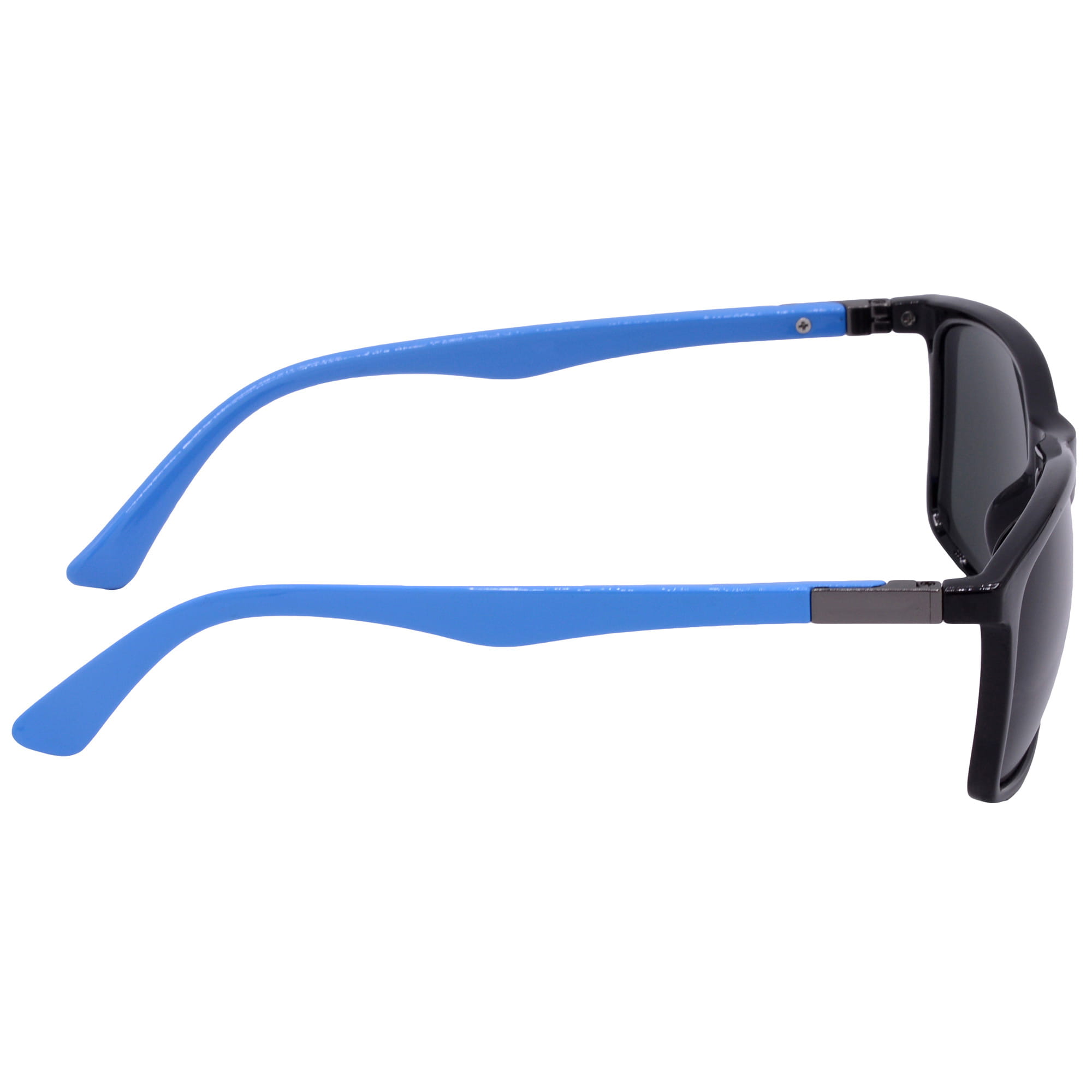Hrinkar UV Protection Trendy Grey Rectangular Sunglasses For Men & Women - HRS-BT-05-BK-LBU-BK - Image 3