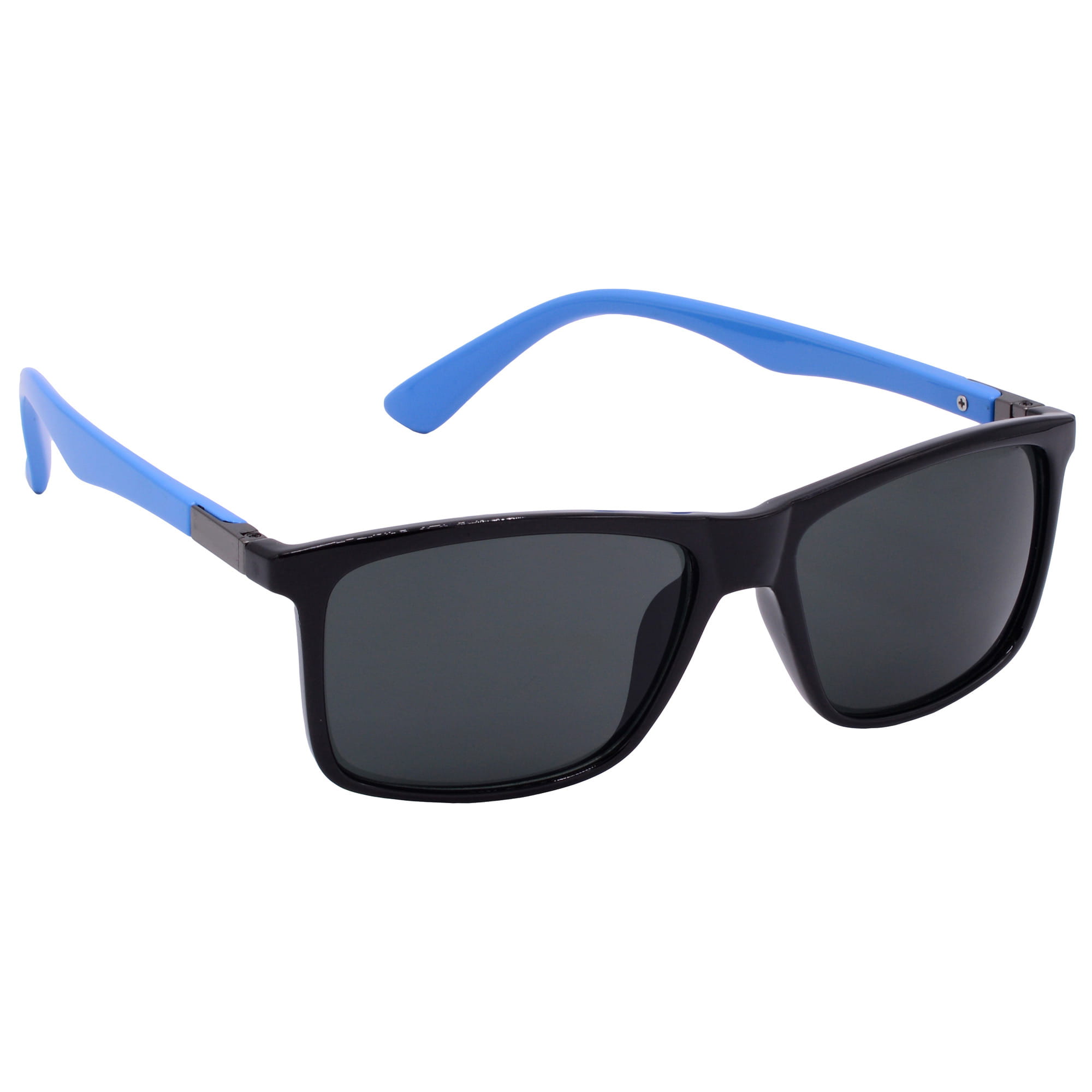 Hrinkar UV Protection Trendy Grey Rectangular Sunglasses For Men & Women - HRS-BT-05-BK-LBU-BK