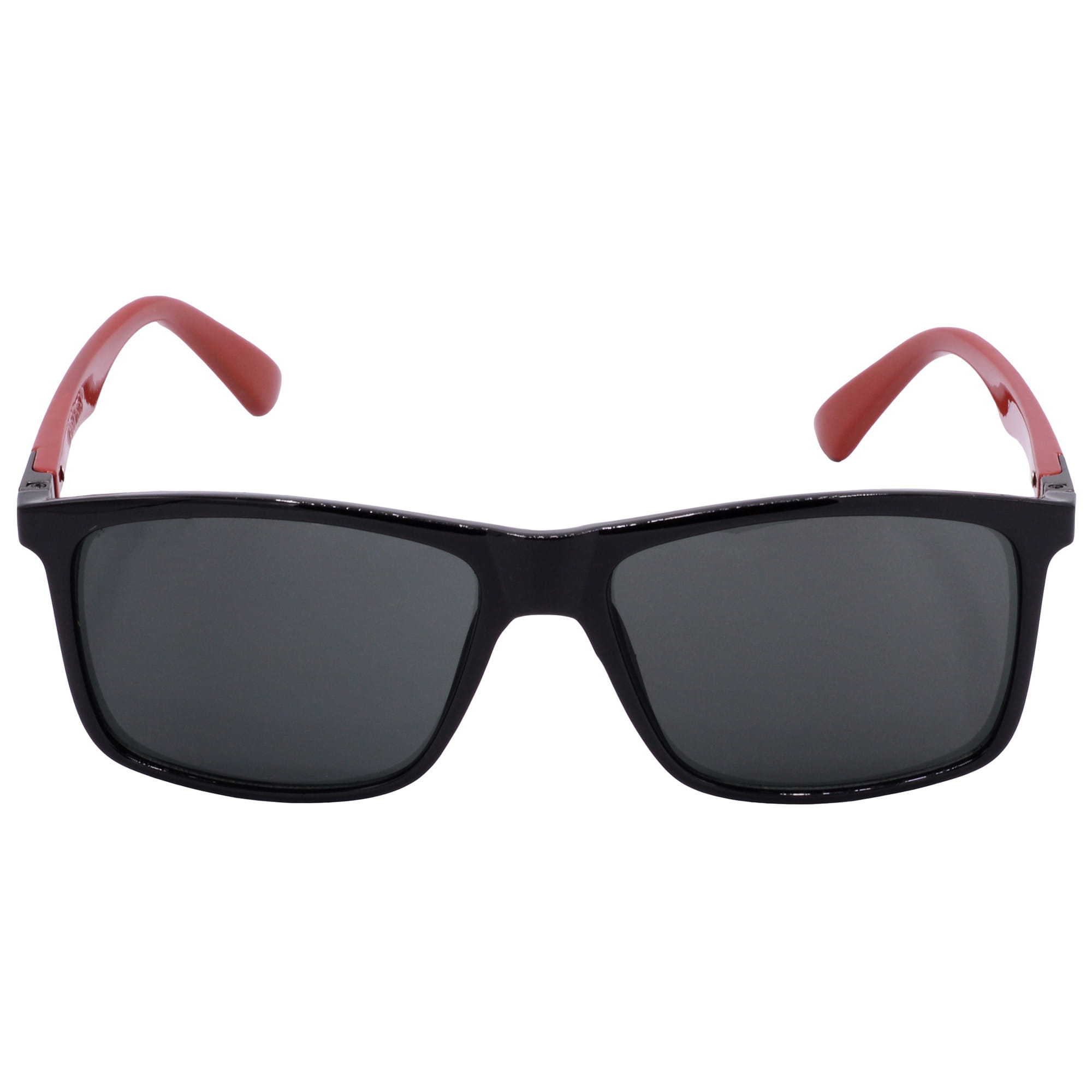 Hrinkar UV Protection Stylish Grey Rectangular Shades For Men & Women - HRS-BT-05-BK-RD-BK - Image 2