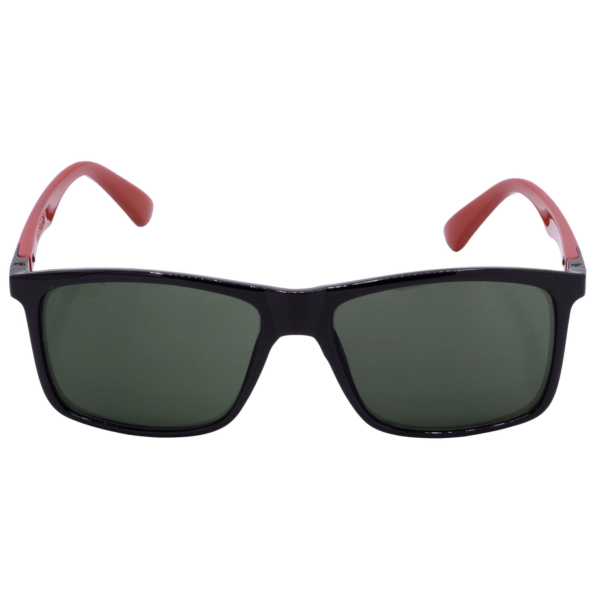 Hrinkar UV Protection Modish Green Rectangular Sunglasses For Men & Women - HRS-BT-05-BK-RD-GRN - Image 2