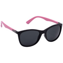 Hrinkar UV Protection Elegant Grey Cat-eye Shades For Women - HRS-BT-06-BK-PNK-BK