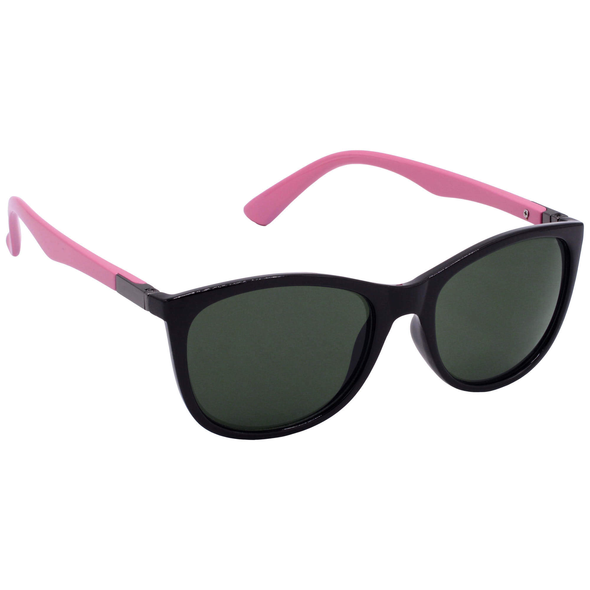 Hrinkar UV Protection Trendy Green Cat-eye Sunglasses For Women - HRS-BT-06-BK-PNK-GRN