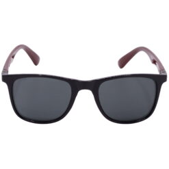 Alternative view of Hrinkar UV Protection Elegant Grey Rectangular Sunglasses For Men & Women - HRS-BT-07-BK-BWN-BK