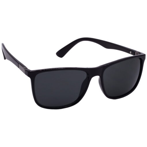 Hrinkar UV Protection Trendy Grey Rectangular Sunglasses For Men & Women - HRS-BT-08-BK-BK-BK