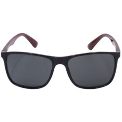 Alternative view of Hrinkar UV Protection Elegant Grey Rectangular Goggles For Men & Women - HRS-BT-08-BK-BWN-BK