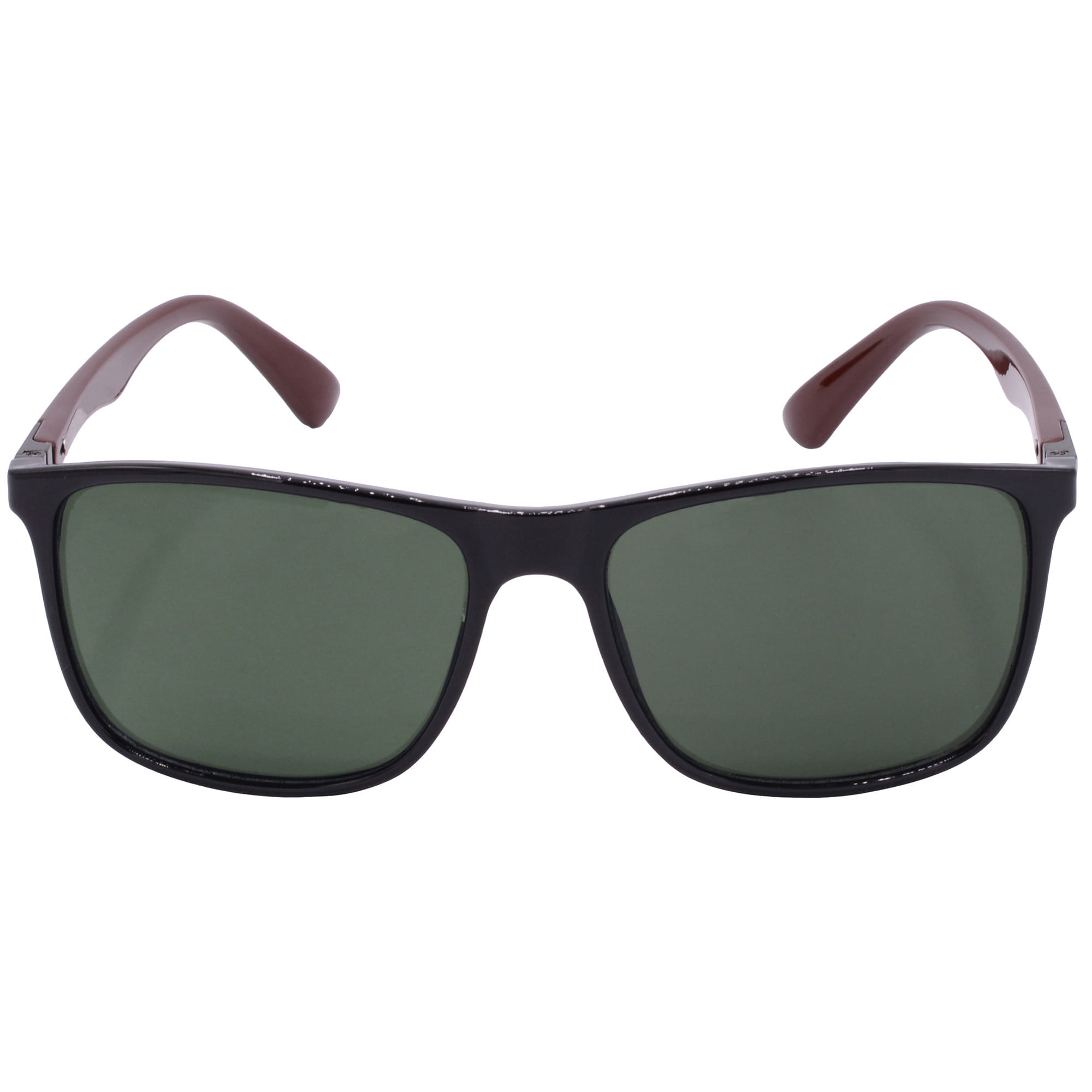Hrinkar UV Protection Trendy Green Rectangular Shades For Men & Women - HRS-BT-08-BK-BWN-GRN - Image 2