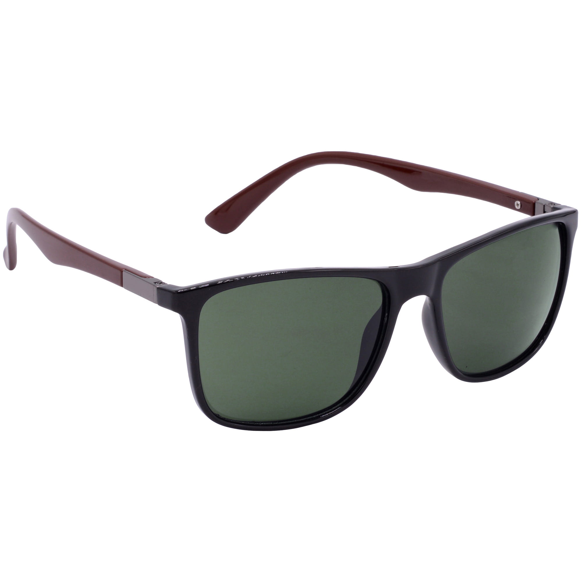 Hrinkar UV Protection Trendy Green Rectangular Shades For Men & Women - HRS-BT-08-BK-BWN-GRN