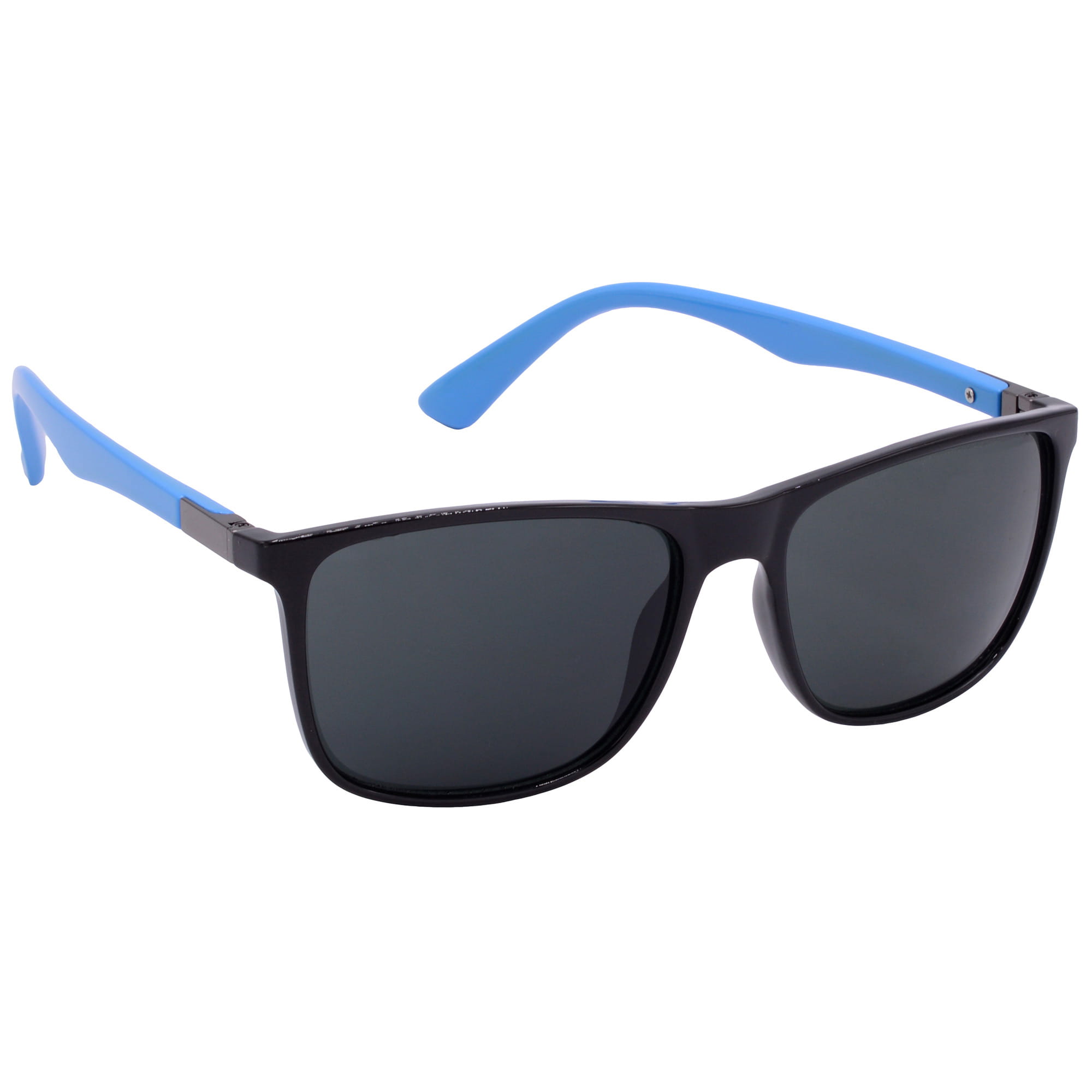 Hrinkar UV Protection Classy Grey Rectangular Sunglasses For Men & Women - HRS-BT-08-BK-LBU-BK