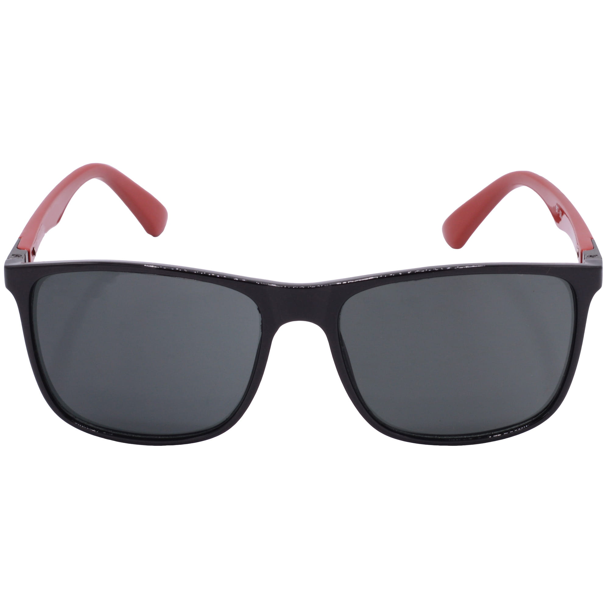 Hrinkar UV Protection Modish Grey Rectangular Shades For Men & Women - HRS-BT-08-BK-RD-BK - Image 2