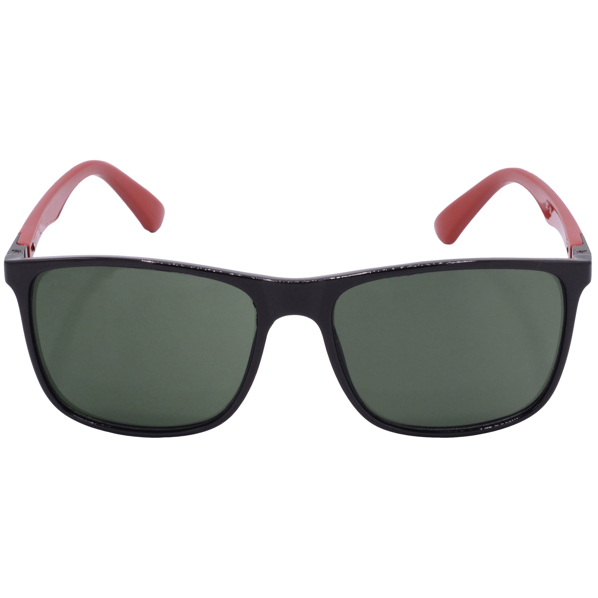 Hrinkar UV Protection Elegant Green Rectangular Sunglasses For Men & Women - HRS-BT-08-BK-RD-GRN - Image 2