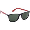Hrinkar UV Protection Elegant Green Rectangular Sunglasses For Men & Women - HRS-BT-08-BK-RD-GRN