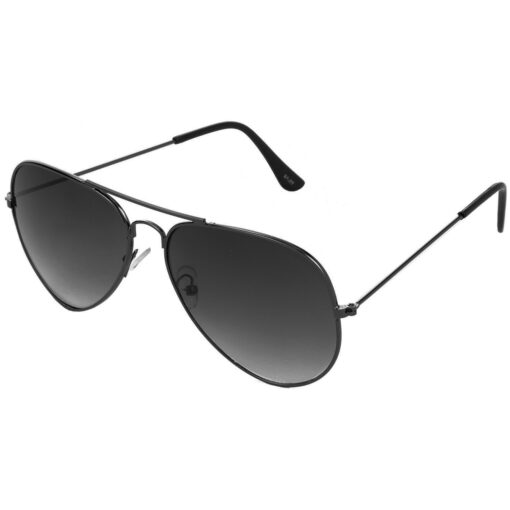 Hrinkar Gradient & UV Protection Classy Grey Pilot Goggles For Men & Women - HRS06