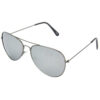 Hrinkar Mirrored & UV Protection Modish Silver Pilot Goggles For Men & Women - HRS142