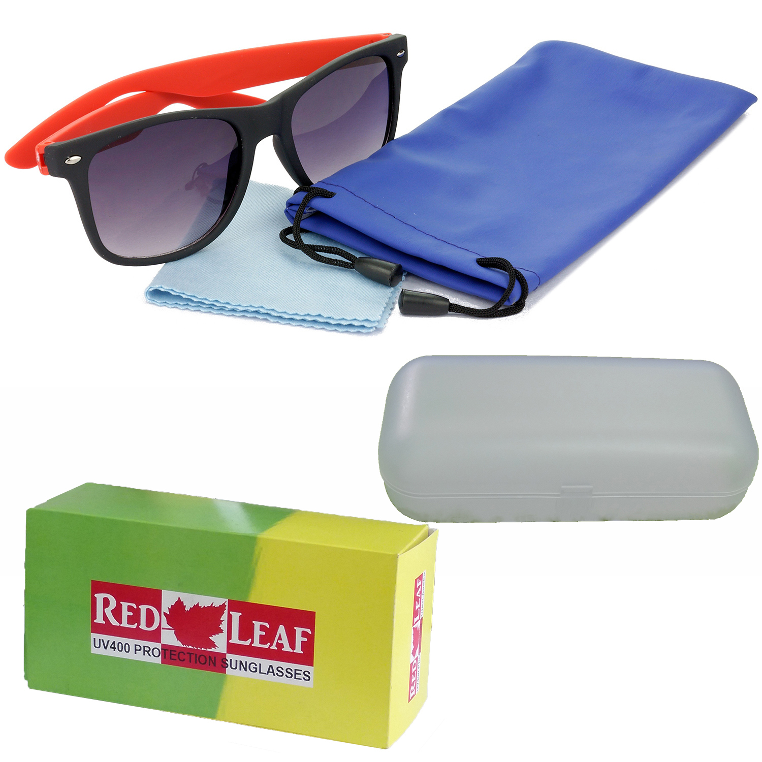 Hrinkar Gradient & UV Protection Trendy Grey Rectangular Sunglasses For Men & Women - HRS18 - Image 4
