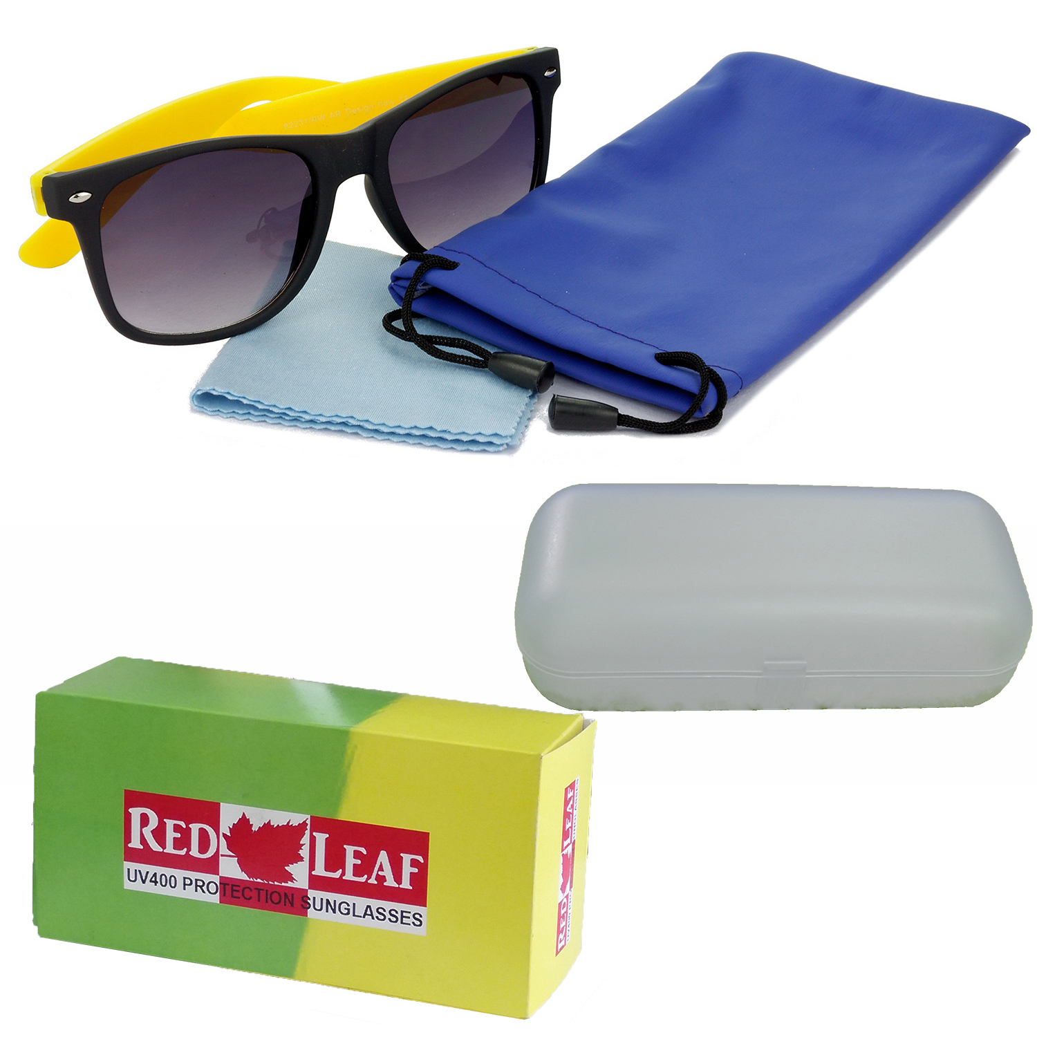 Hrinkar Gradient & UV Protection Trendy Grey Rectangular Shades For Men & Women - HRS23 - Image 4