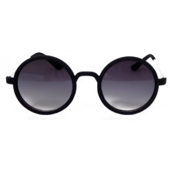 Alternative view of Hrinkar Gradient & UV Protection Modish Grey Round Shades For Men & Women - HRS239