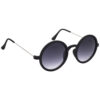 Hrinkar Gradient & UV Protection Modish Grey Round Shades For Men & Women - HRS239