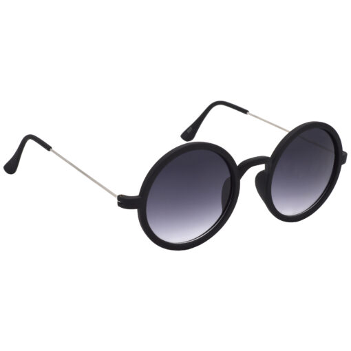 Hrinkar Gradient & UV Protection Modish Grey Round Shades For Men & Women - HRS239