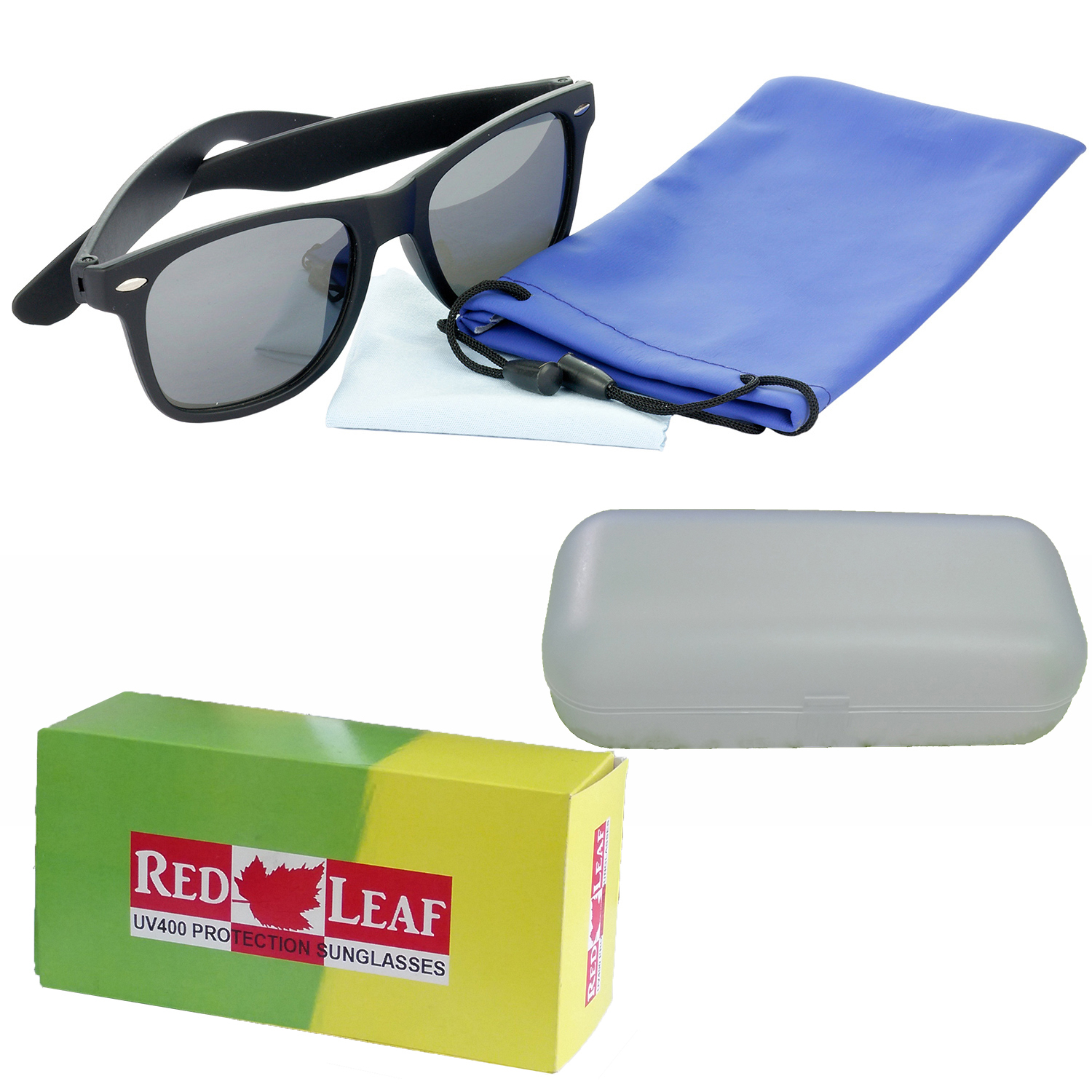 Hrinkar UV Protection Elegant Black Rectangular Sunglasses For Men & Women - HRS24 - Image 4