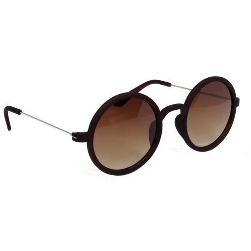 Hrinkar Gradient & UV Protection Trendy Brown Round Goggles For Men & Women - HRS242