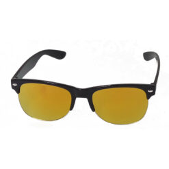 Alternative view of Hrinkar Mirrored & UV Protection Stylish Golden Rectangular Sunglasses For Men & Women - HRS253