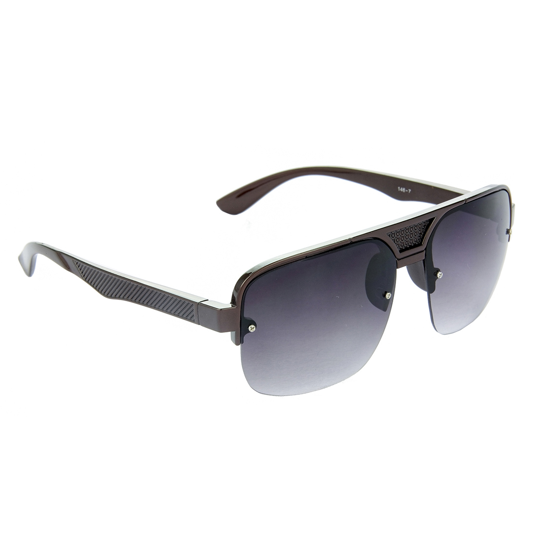 Hrinkar Gradient & UV Protection Stylish Black Rectangular Shades For Men & Women - HRS259
