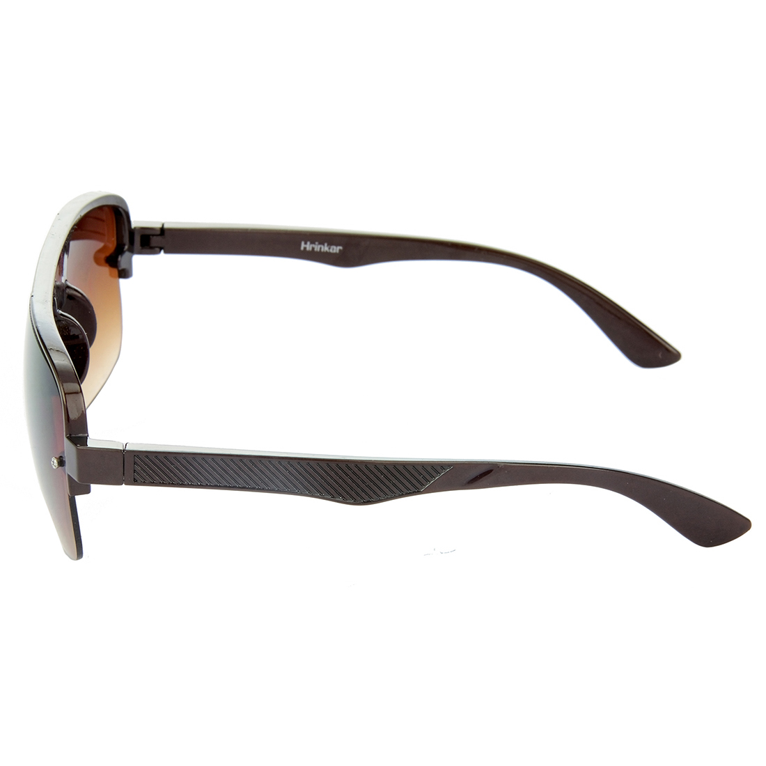Hrinkar Gradient & UV Protection Elegant Brown Rectangular Goggles For Men & Women - HRS260 - Image 3