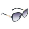 Hrinkar Gradient & UV Protection Trendy Grey Over-sized Shades For Women - HRS261
