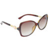 Hrinkar Gradient & UV Protection Classy Brown Over-sized Sunglasses For Women - HRS262