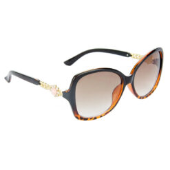 Hrinkar Gradient & UV Protection Stylish Brown Over-sized Goggles For Women - HRS265