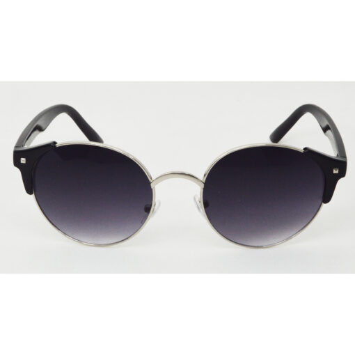 Hrinkar Gradient & UV Protection Trendy Grey Round Sunglasses For Men & Women - HRS300