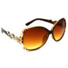 Hrinkar Gradient & UV Protection Modish Brown Over-sized Sunglasses For Women - HRS306-BWN