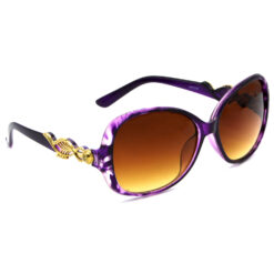 Hrinkar Gradient & UV Protection Trendy Brown Over-sized Shades For Women - HRS306-PRPL-BWN