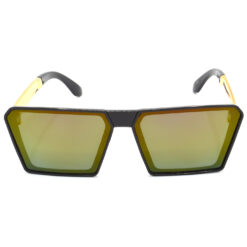 Alternative view of Hrinkar Mirrored & UV Protection Modish Yellow Rectangular Goggles For Men & Women - HRS316-BK-GLD