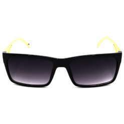 Alternative view of Hrinkar Gradient & UV Protection Elegant Grey Rectangular Shades For Men & Women - HRS317-BK