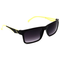 Hrinkar Gradient & UV Protection Elegant Grey Rectangular Shades For Men & Women - HRS317-BK