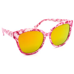 Hrinkar Mirrored & UV Protection Classy Golden Round Sunglasses For Women - HRS321-WT-RD-GLD