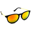 Hrinkar Mirrored & UV Protection Stylish Golden Round Goggles For Men & Women - HRS324-BK