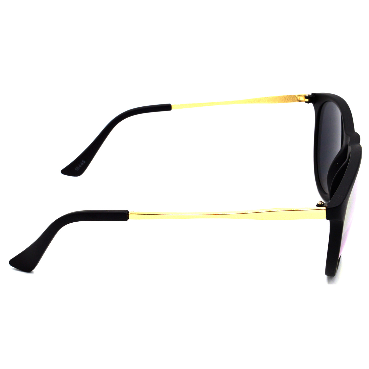 Hrinkar Mirrored & UV Protection Stylish Golden Round Goggles For Men & Women - HRS324-BK - Image 3