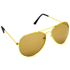 Hrinkar UV Protection Stylish Brown Pilot Sunglasses For Men & Women - HRS33